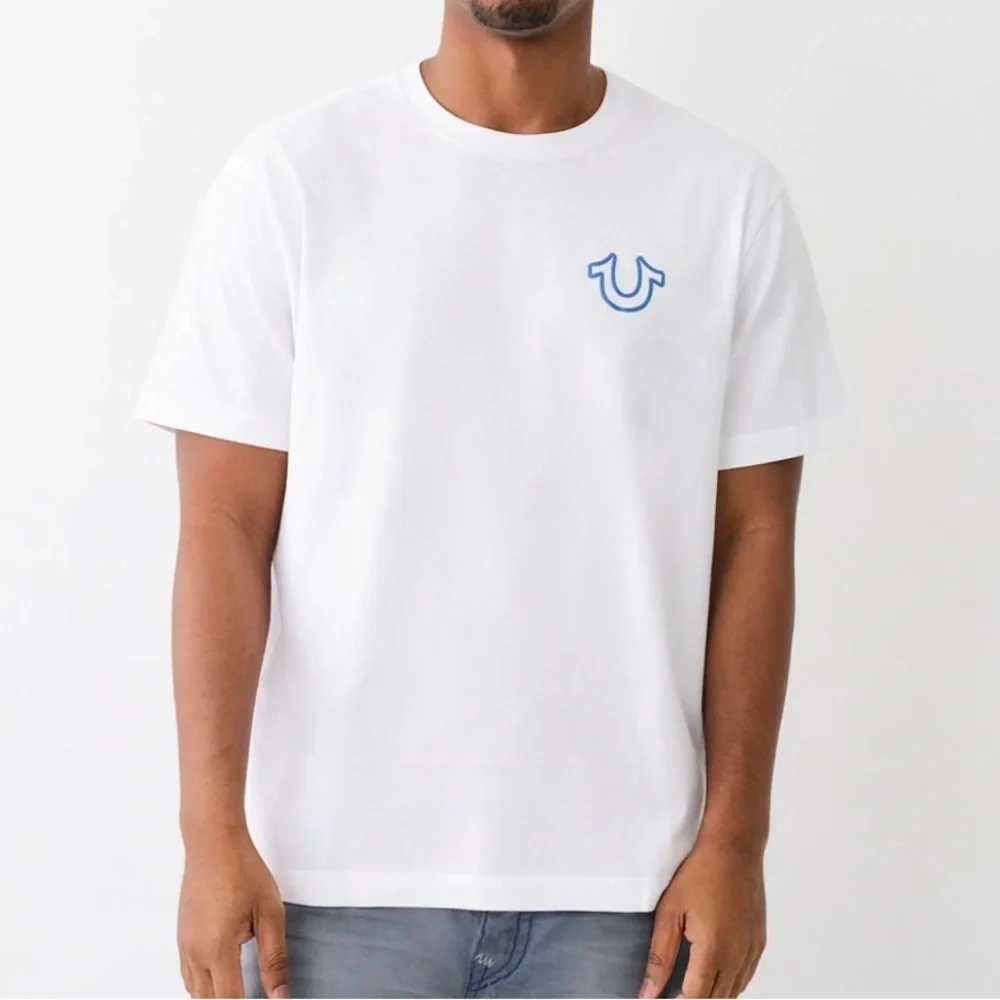 True religion LOGO OVERSEAM PUFF T TEE